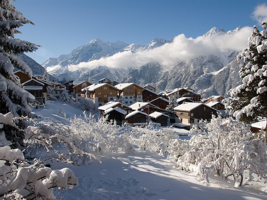 Chalet Soldanella Grächen Exteriör bild